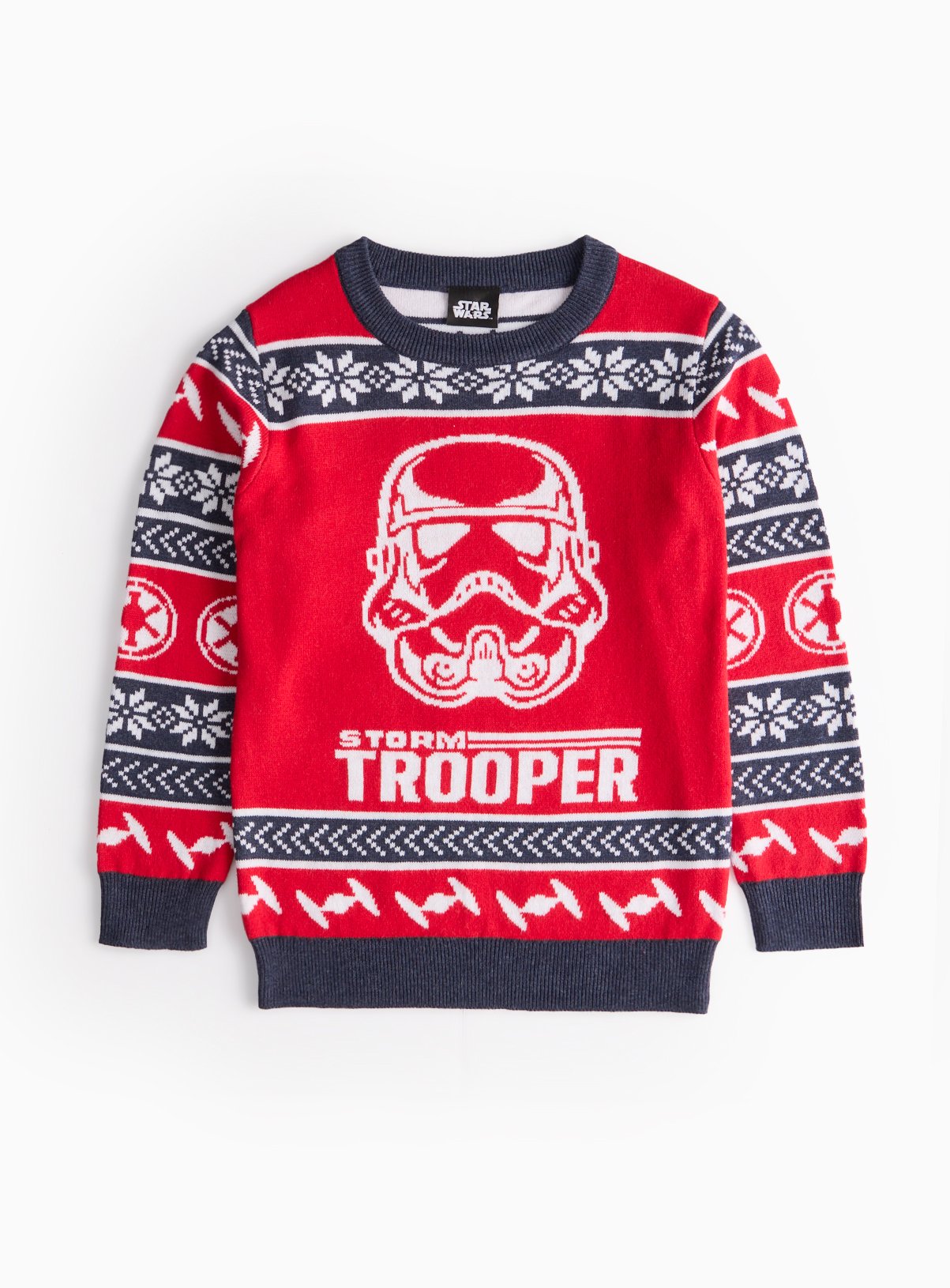 Star Wars Mini Me Kids' Christmas Storm Trooper Jumper 11 years Red Years