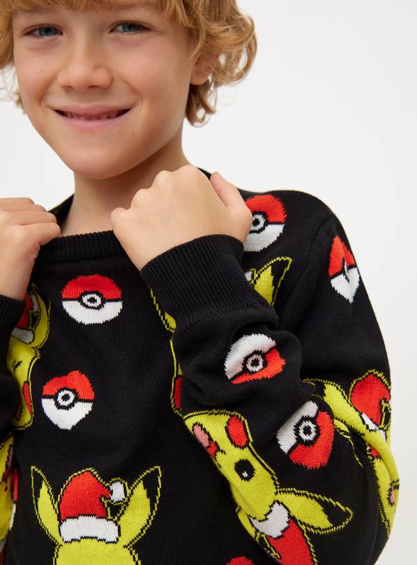 Christmas Pokemon Print Knitted Jumper 5 years