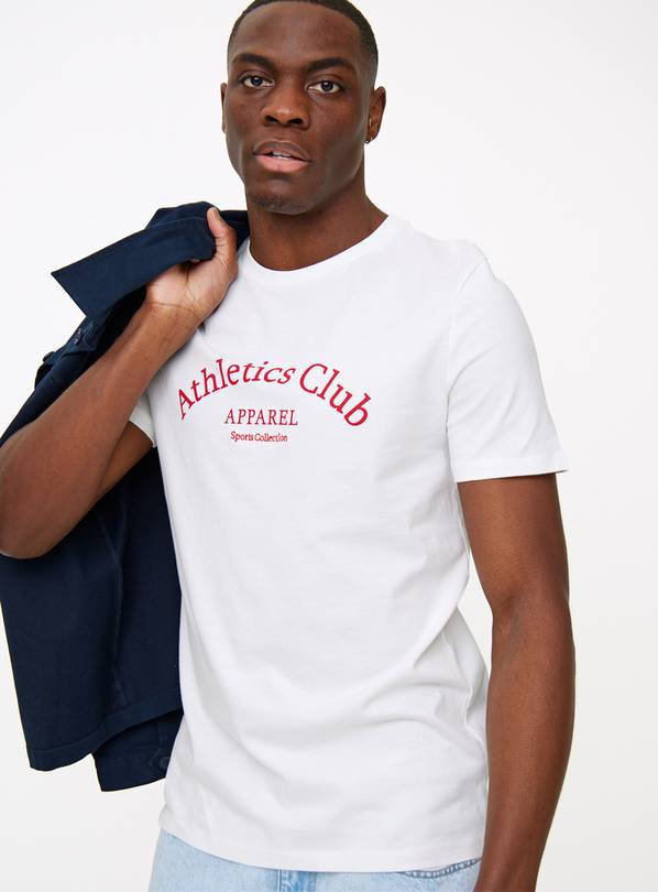 Athletics Club Slogan T-Shirt XL