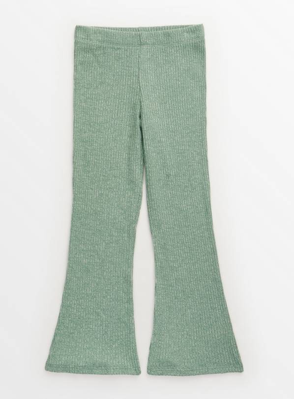 Green Knitted Flared Trousers  9 years