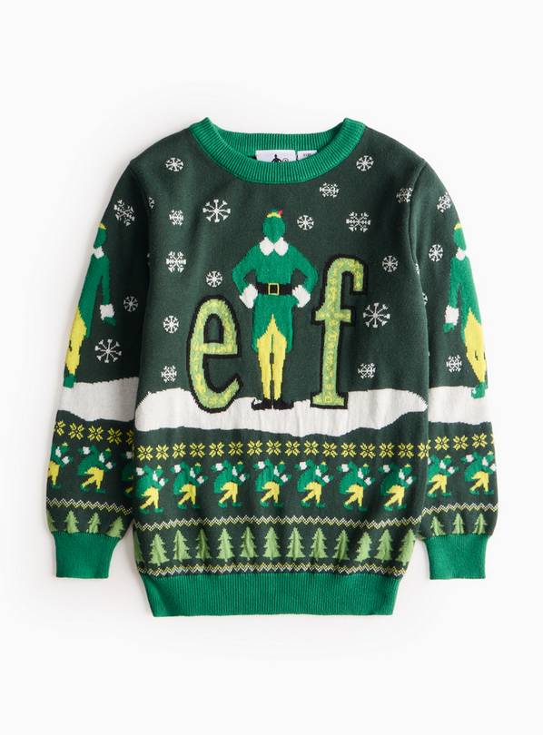 Mini Me Kids' Elf Christmas Jumper 10 years