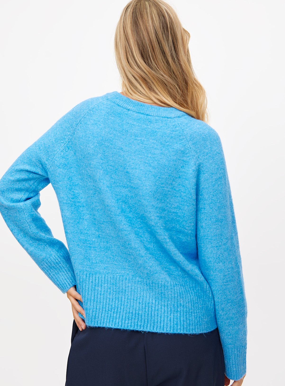 Blue Deep Hem Jumper 12 - Image 4 thumbnail