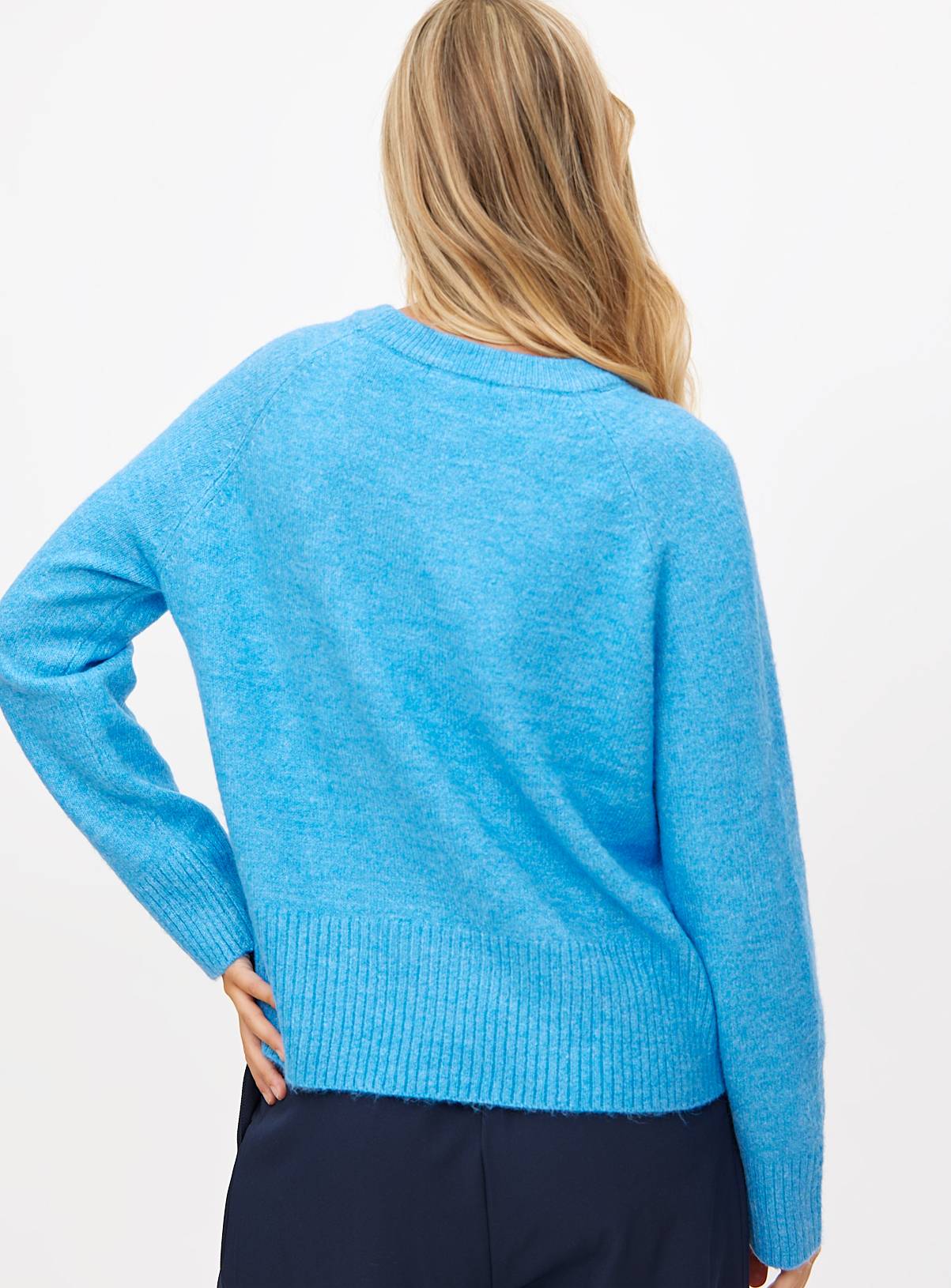 Blue Deep Hem Jumper 12 - Image 4