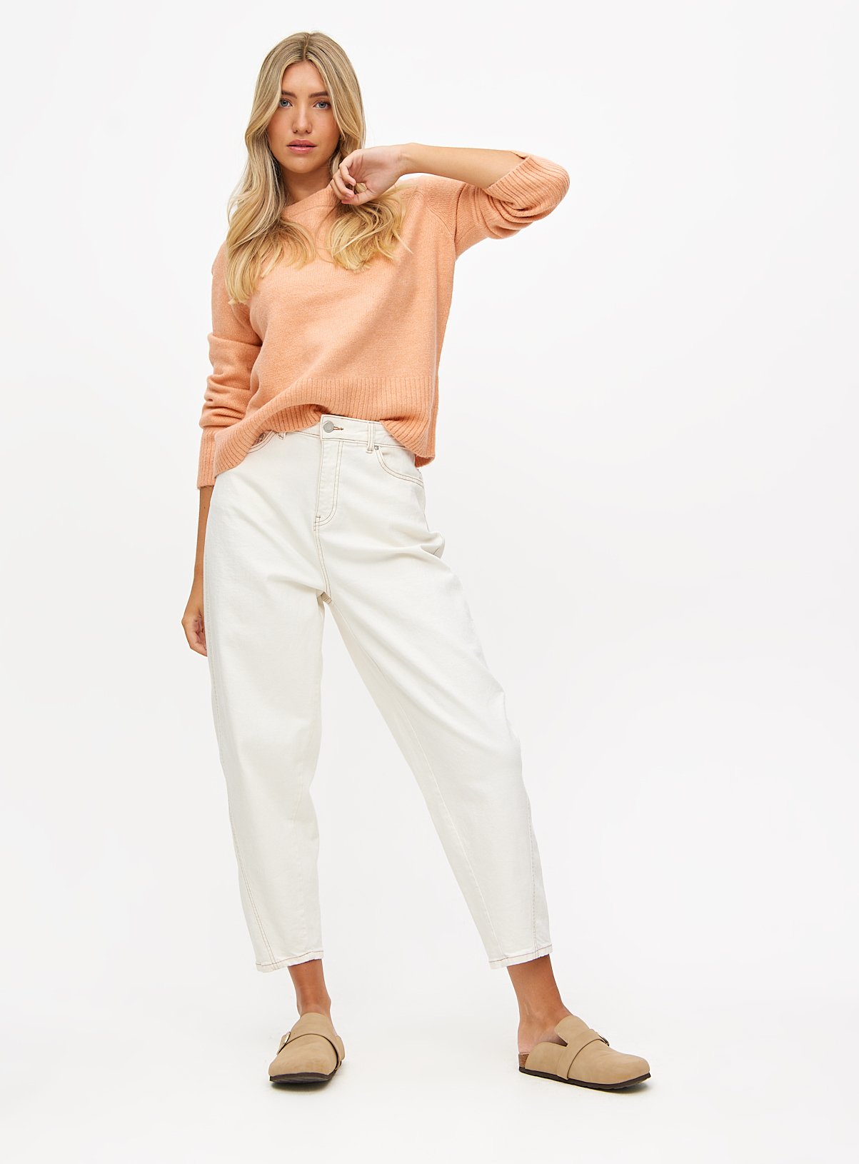 Orange Deep Hem Jumper 18 - Image 2 thumbnail