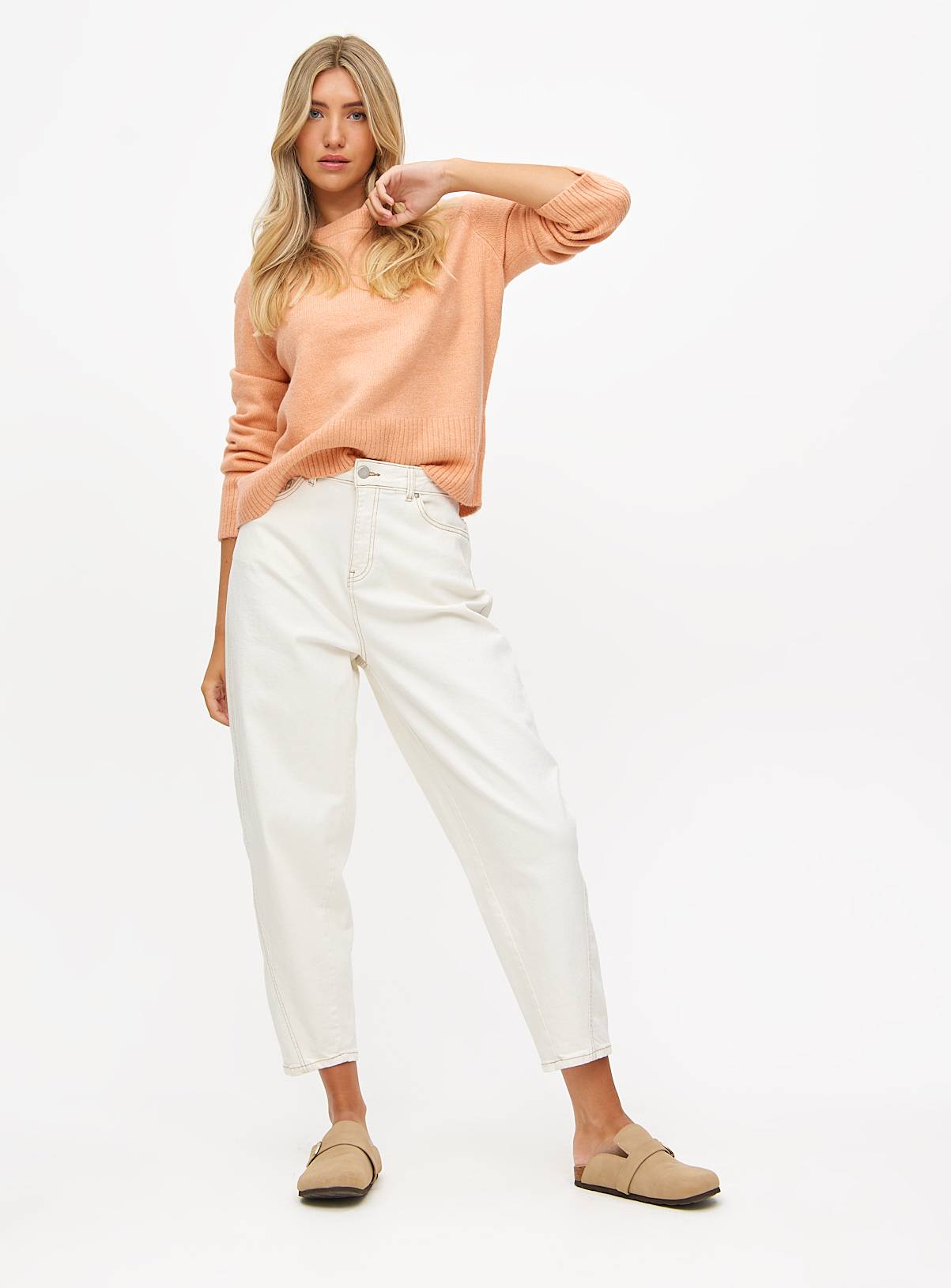 Orange Deep Hem Jumper 18 - Image 2