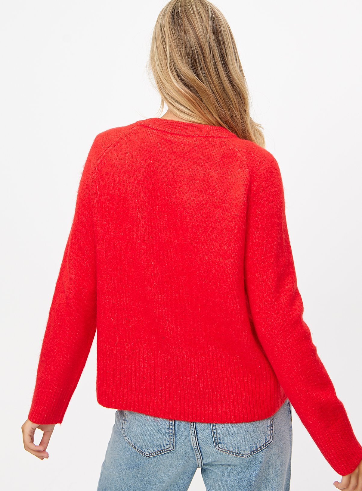 Red Deep Hem Jumper 8 - Image 4 thumbnail