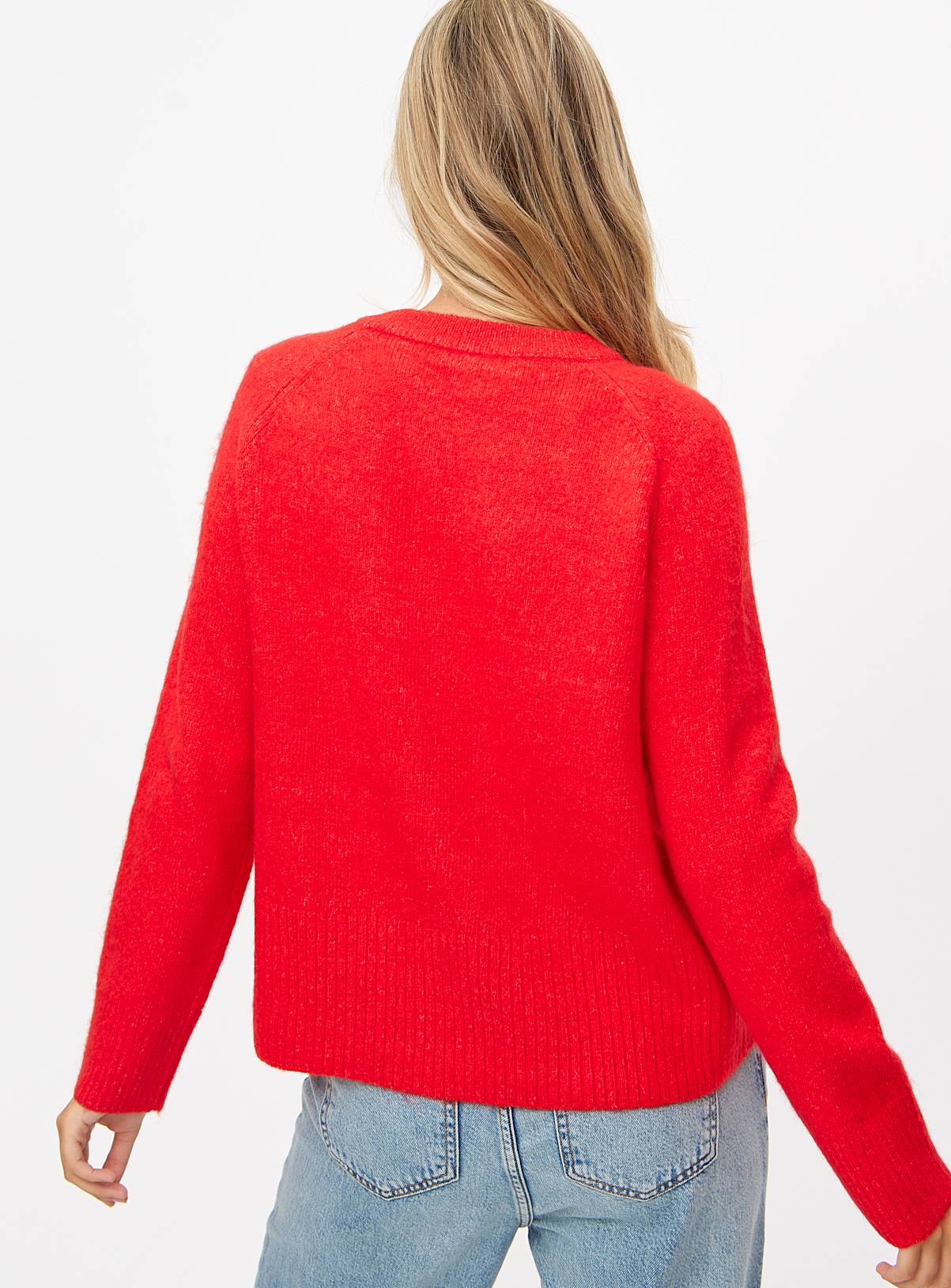Red Deep Hem Jumper 8 - Image 4