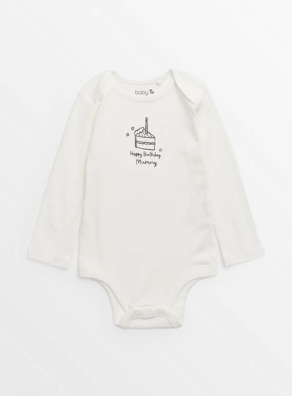 Happy Birthday Mummy Slogan Bodysuit Up to 3 mths
