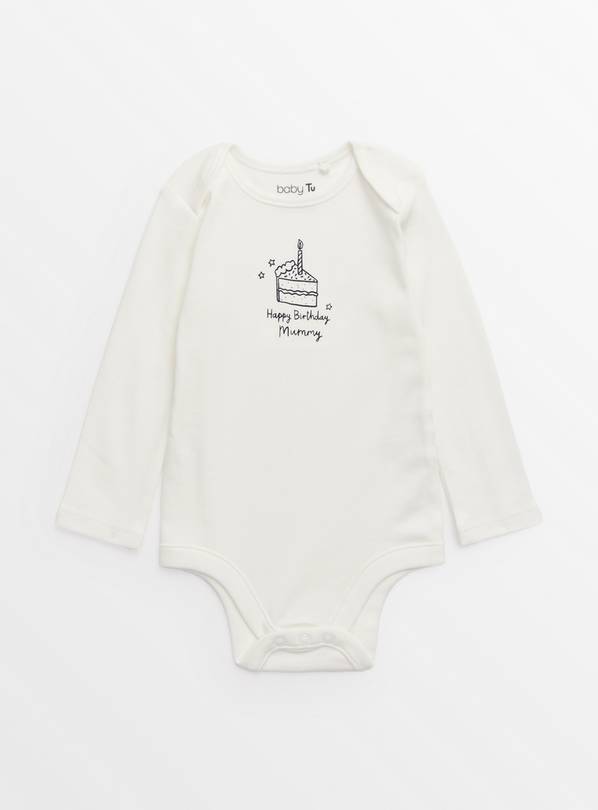 Happy Birthday Mummy Slogan Bodysuit Up to 1 mth