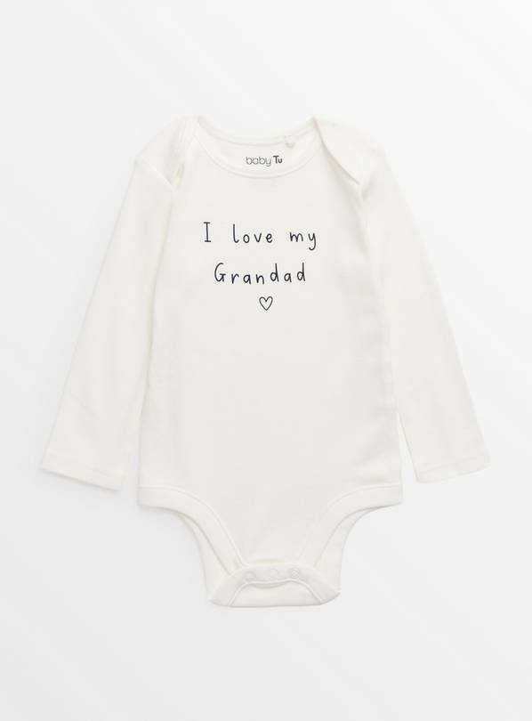 I Love My Grandad Slogan White Bodysuit 6-9 months