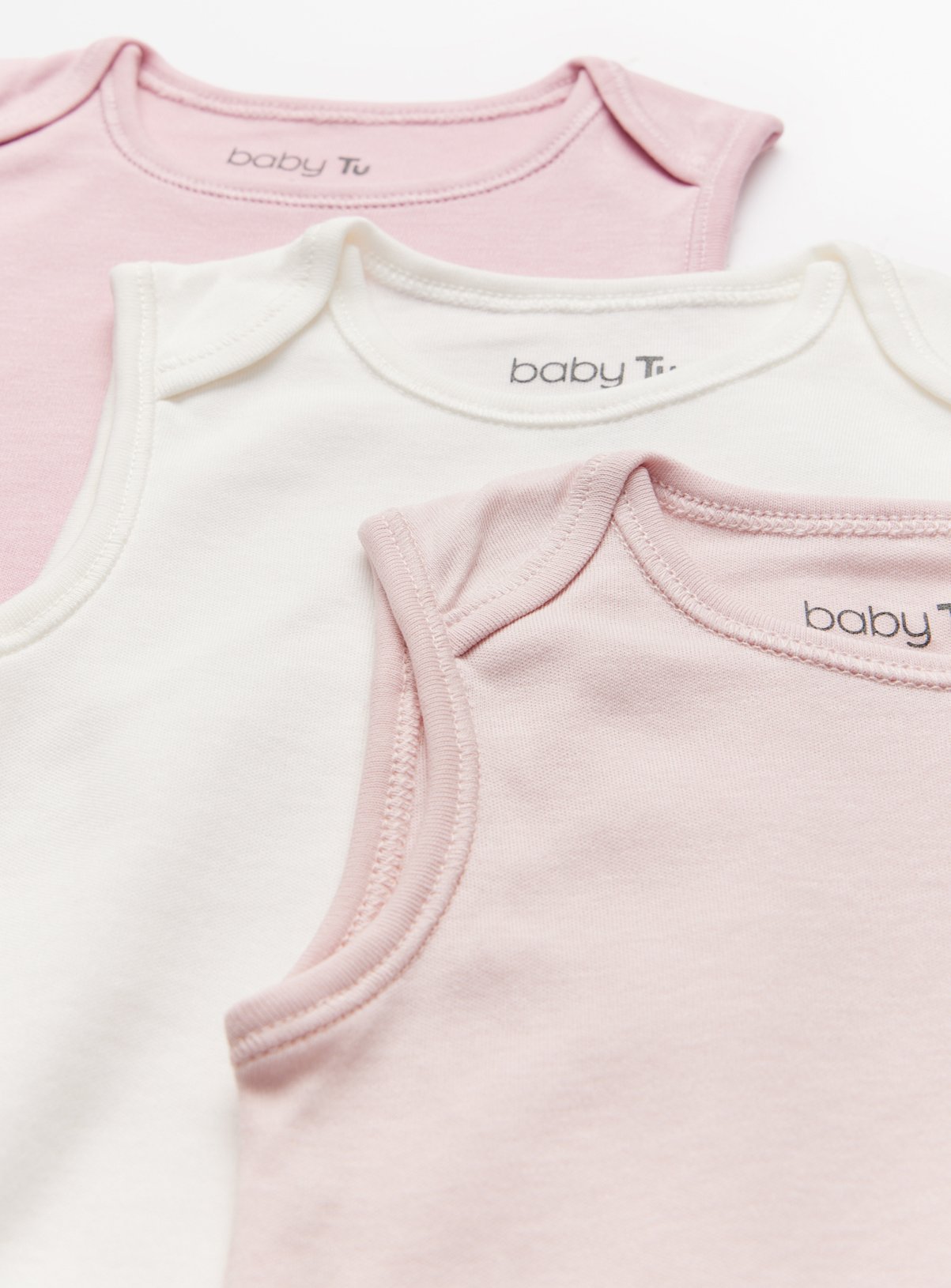 Pink Sleeveless Bodysuits 5 Pack 18-24 months - Image 2 thumbnail