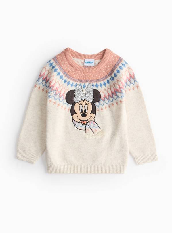 Disney Minnie Mouse Christmas Knitted Jumper 3-4 years