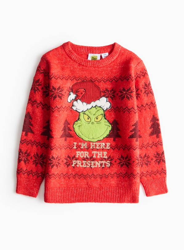 The Grinch Red Christmas Jumper 5 years