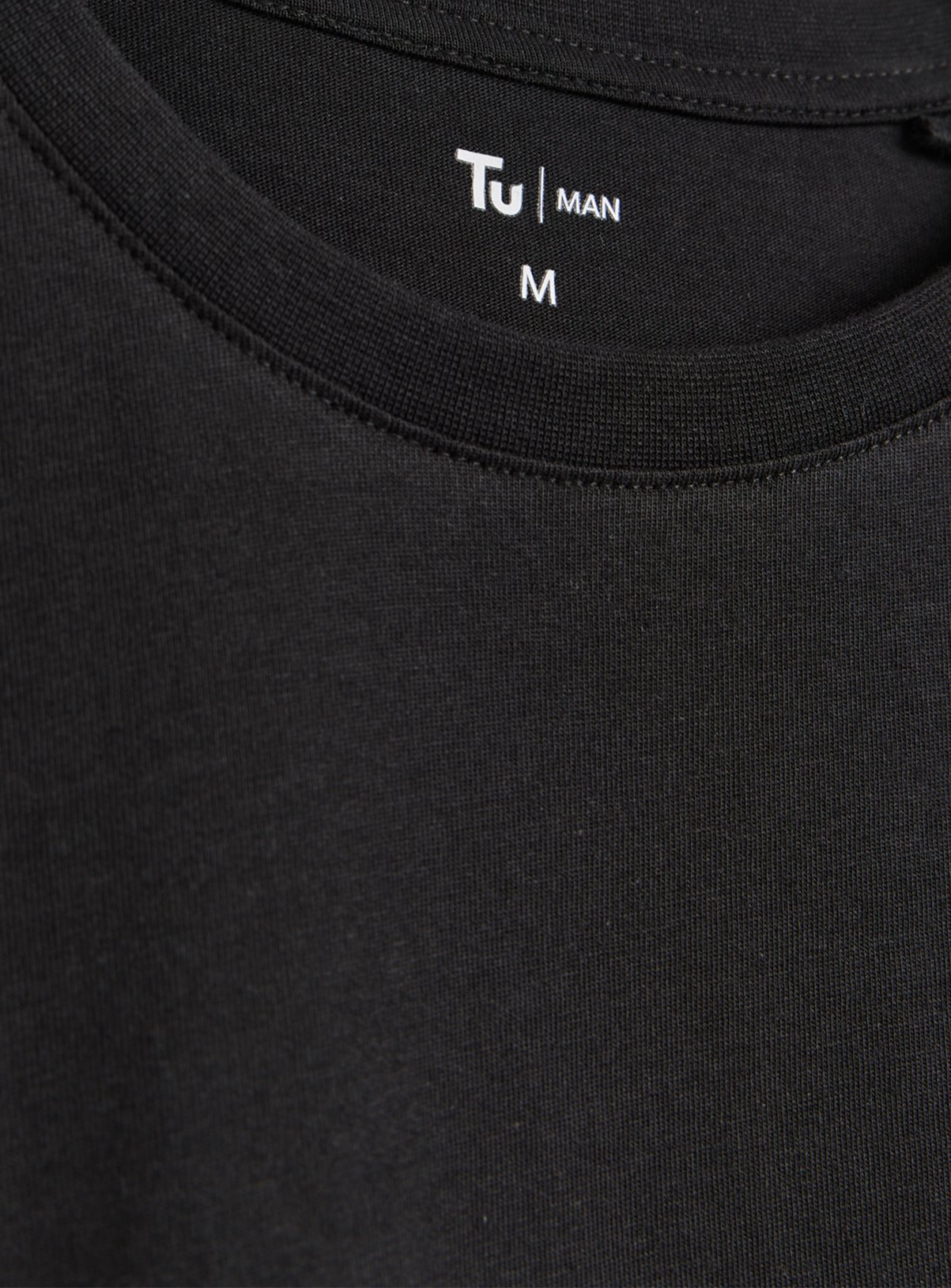 Plain Black Long Sleeve T-Shirt XXXL - Image 4 thumbnail