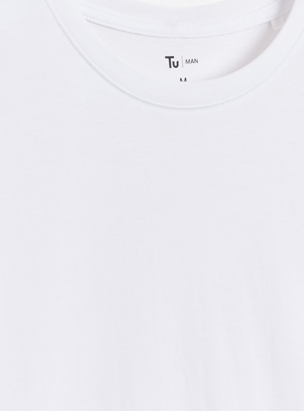 Plain White Long Sleeve T-Shirt L - Image 4 thumbnail