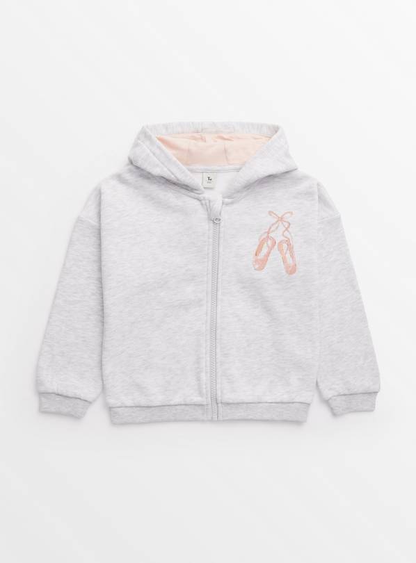 Grey Marl Ballerina Hoodie 2-3 years