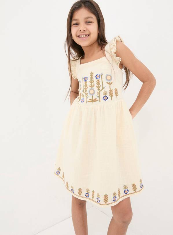 FATFACE Embroidered Strappy Dress 10-11 years