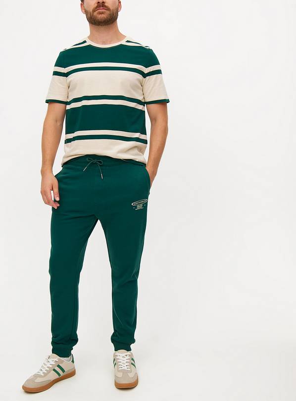 Green Graphic Coord Joggers M