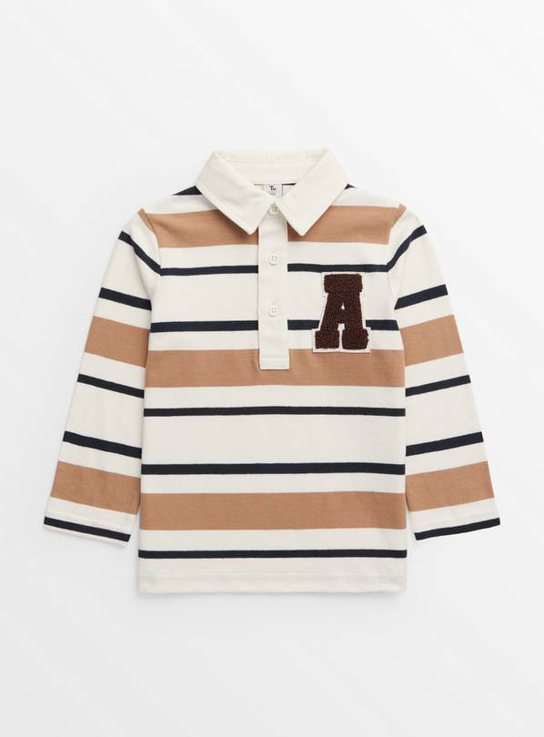 Stone Stripe Rugby Shirt 1-2 years