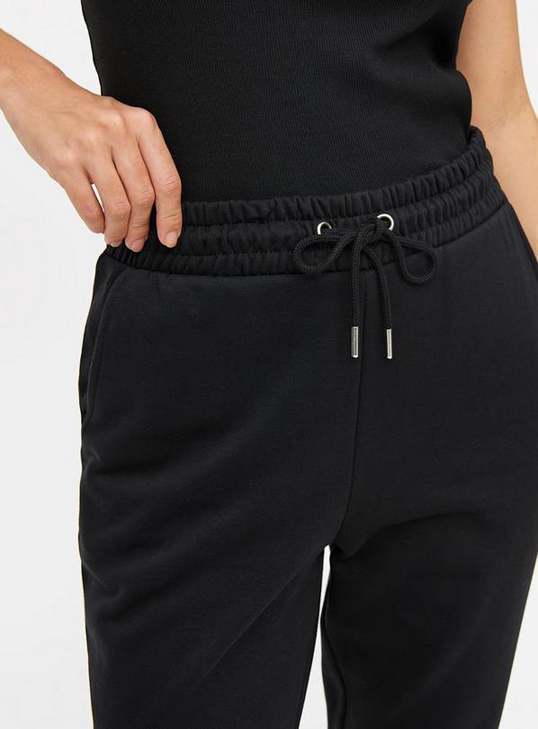 Buy Plain Black Cuffed Joggers L Joggers Tu