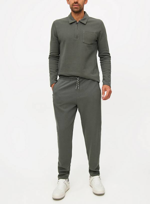 Charcoal Grey Twill Joggers XXL