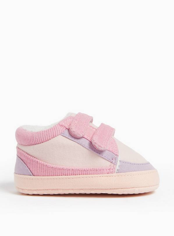 Pink Twin Strap Trainers 12-18 months