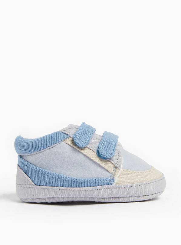 Blue Twin Strap Trainers 9-12 months