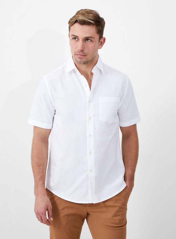 Buy FRENCH CONNECTION Short Sleeve Oxford Shirt L | Workwear | Tu