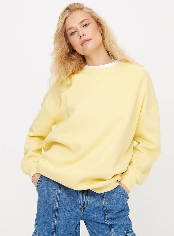 Yellow Oversized Sweatshirt  L