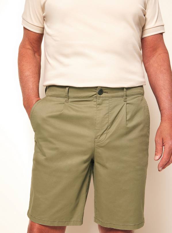 UNION WORKS Khaki Classic Chino Shorts 38