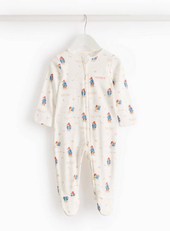 Paddington Bear Zip-Through Sleepsuit Up to 3 mths