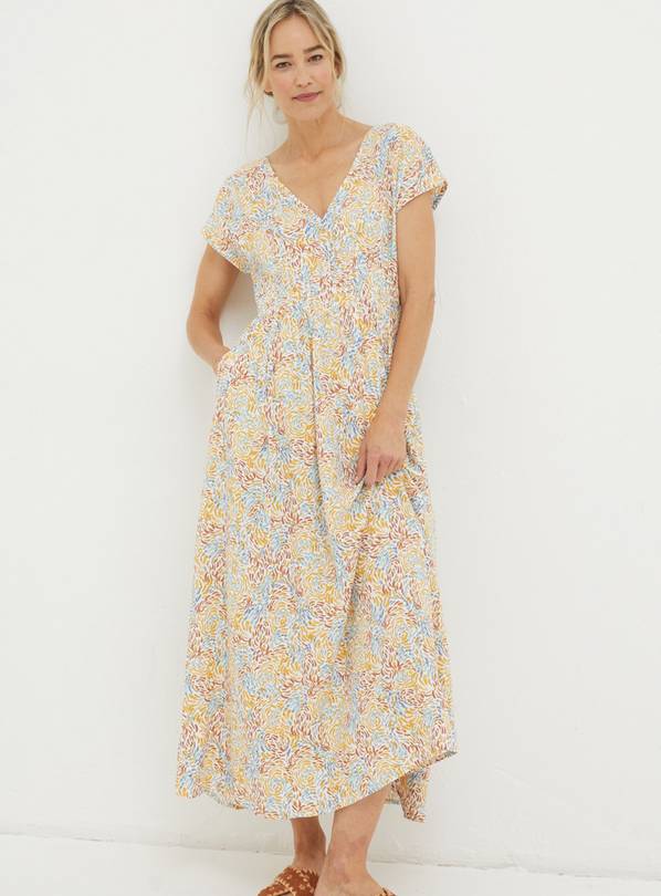 FATFACE Rae Linen Blend Midi Dress 12