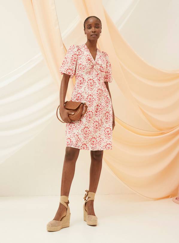 FATFACE Tulip Floral Tile Dress 24
