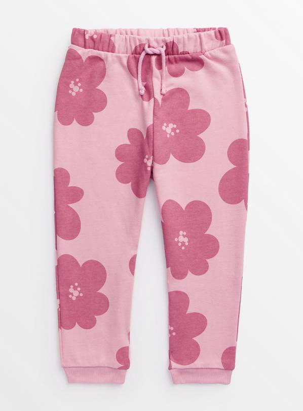 Pink Floral Print Joggers 4-5 years