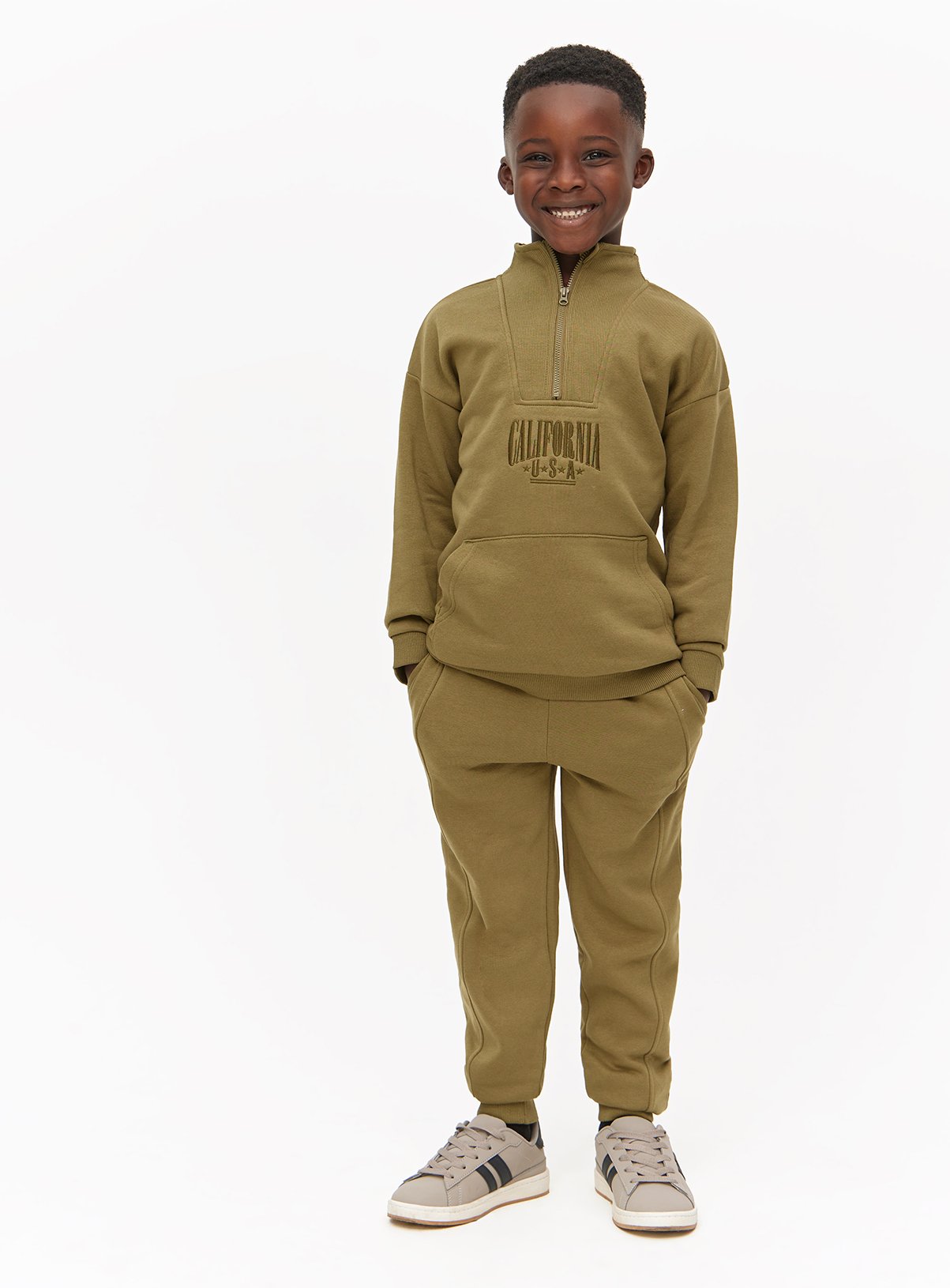 Khaki Sweatshirt & Joggers 11 years