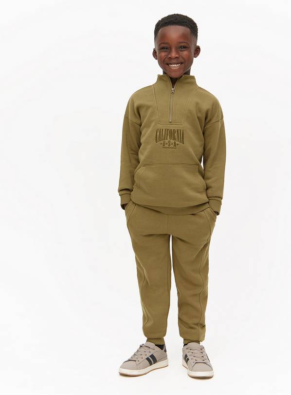 Khaki Sweatshirt & Joggers 5 years