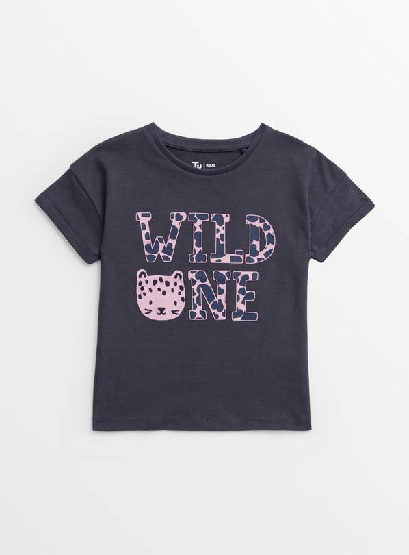 Black Wild One T-Shirt 1-2 years