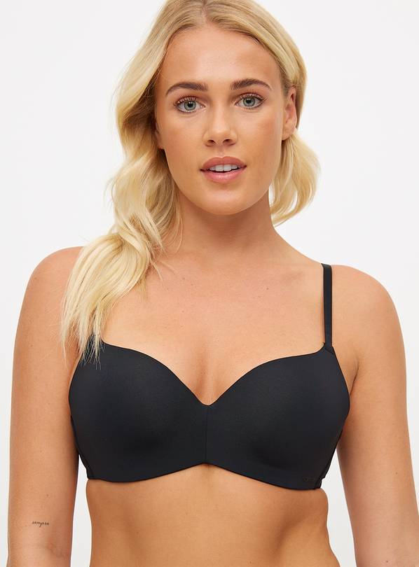 Flexform™ Black Padded Flexi Wire Plunge Bra  36E