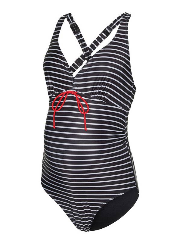 MAMALICIOUS Jose Stripe Maternity Swimsuit XL