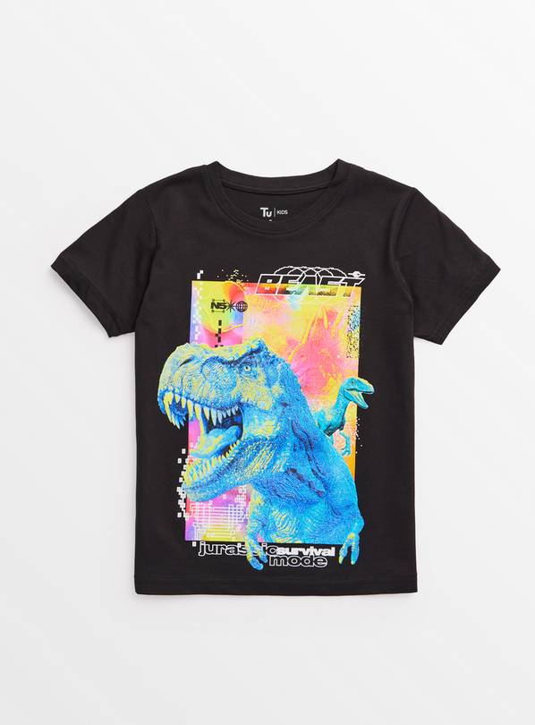 T-Rex Graphic Print Short Sleeve T-Shirt 7 years