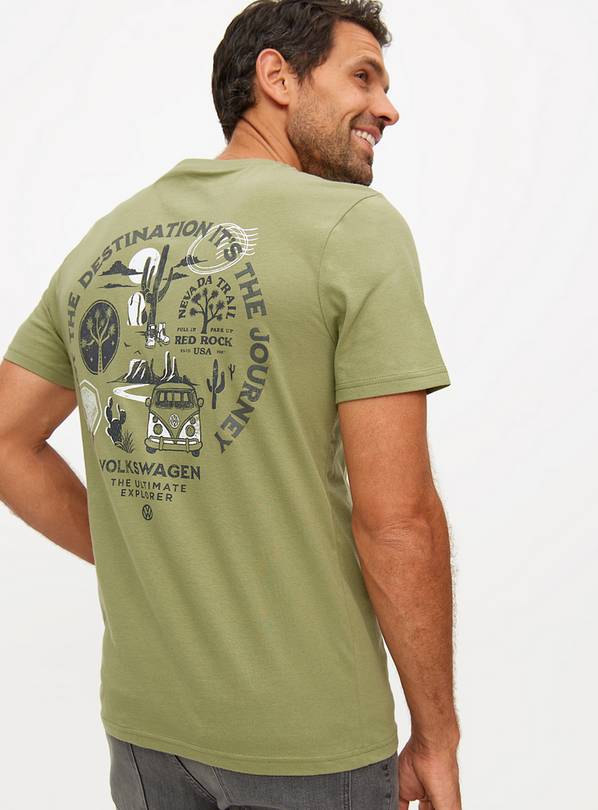 Volkswagen Khaki Graphic Print T-Shirt XXL