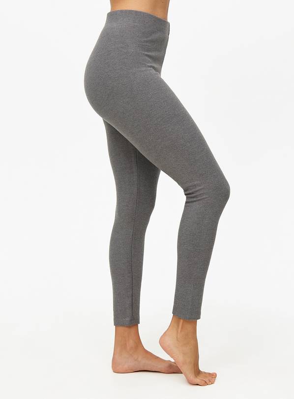 Grey Fleece Maximum-Warmth Thermal Leggings  M