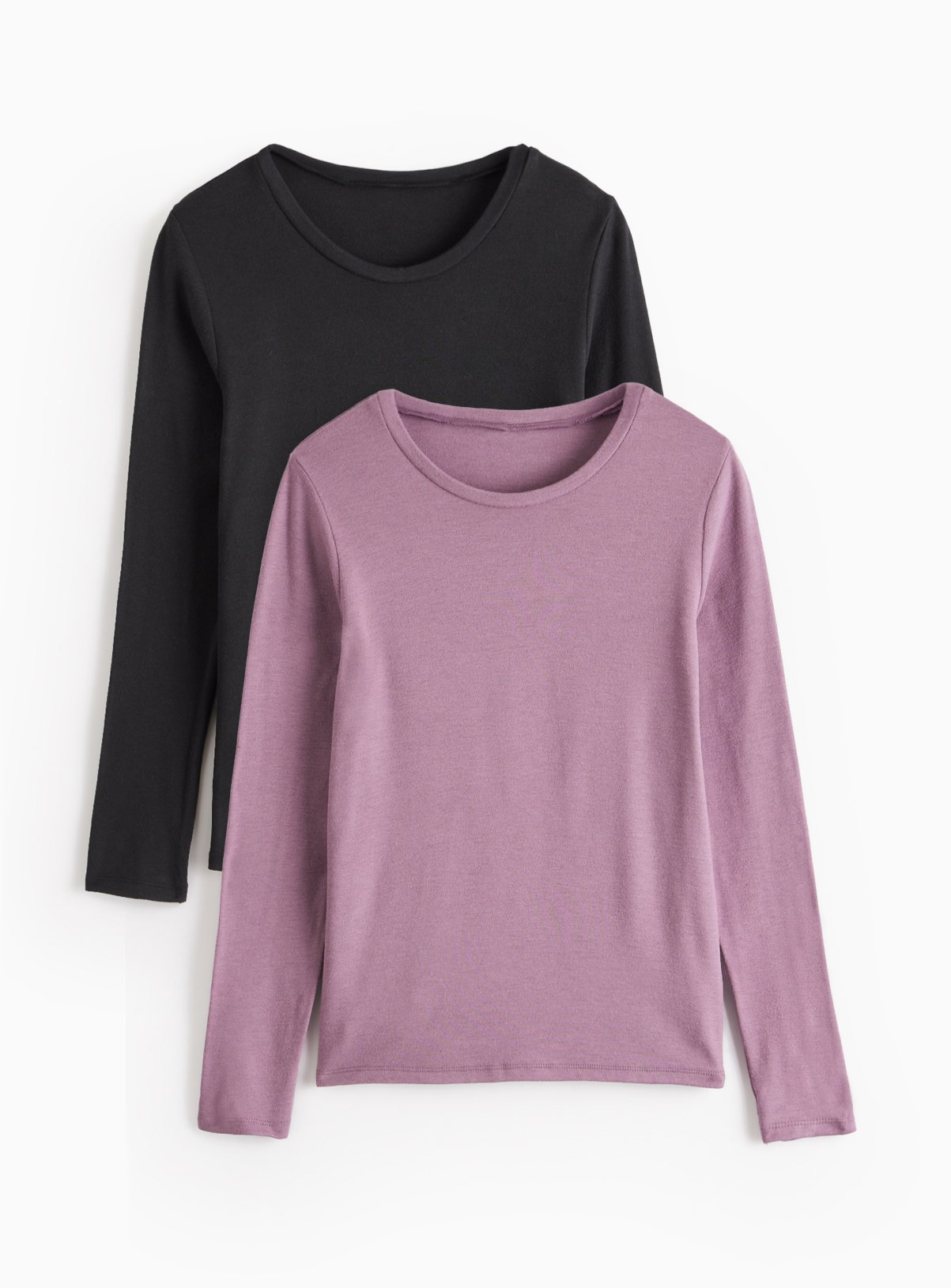 Tu Black & Plum Maximum Warmth Thermal Top 2 Pack S Multi Coloured female