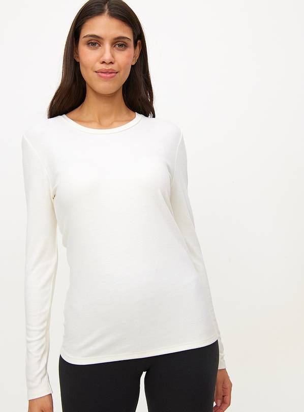 White Maximum-Warmth Thermal Long Sleeve Top XL