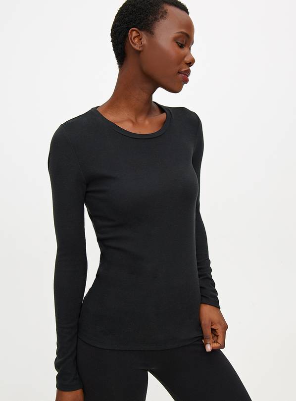 Black Maximum Warmth Long Sleeve Thermal Top L