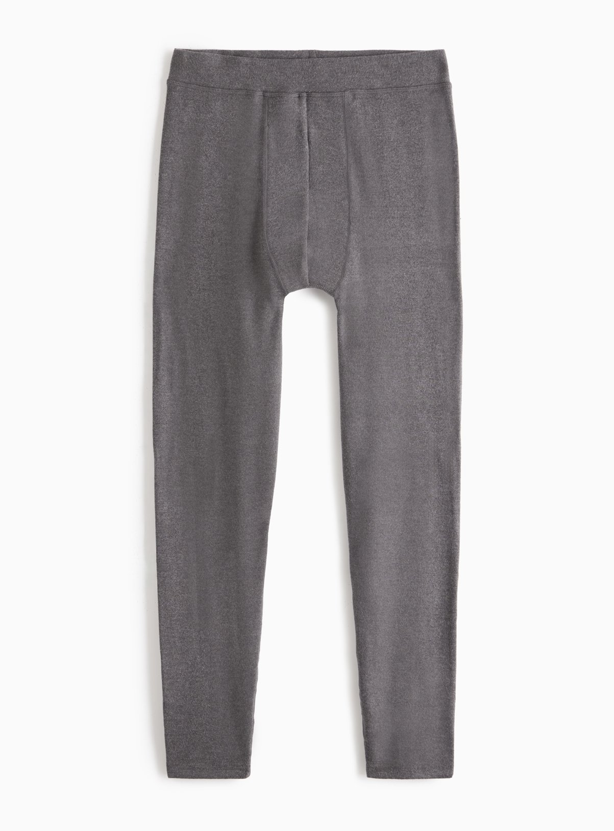 Grey Maximum-Warmth Thermal Fleece Pants L