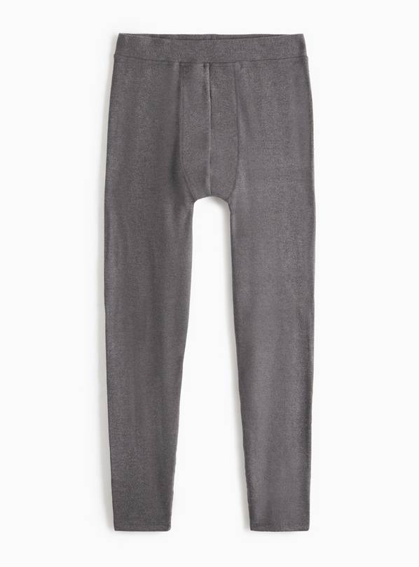 Grey Maximum-Warmth Thermal Fleece Pants L