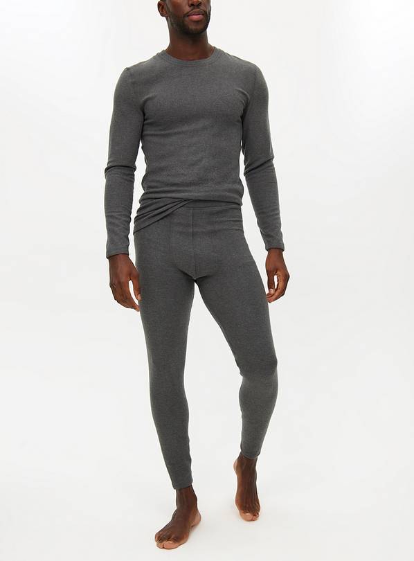 Grey Maximum-Warmth Thermal Fleece Pants XL