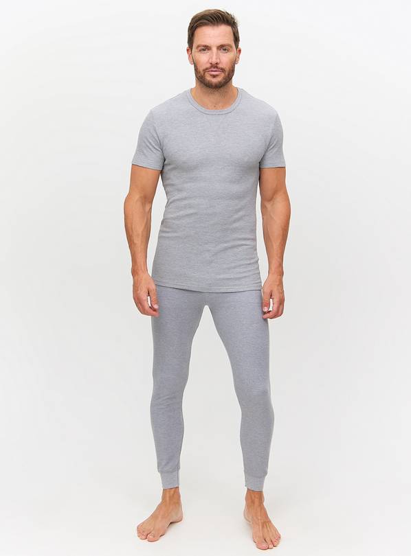 Grey Waffle Maximum Warmth Long Thermal Pants S