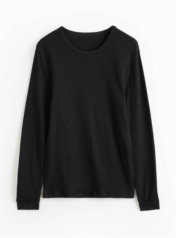 Black Maximum-Warmth Long Sleeve Thermal Top XXXL